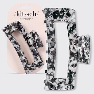 NEW! Kitsch Black Marble Jumbo Claw Clip